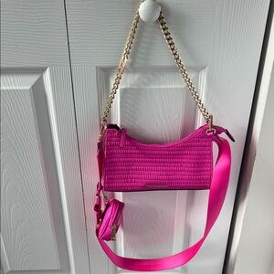Pink Chain Strap Women's Bag
